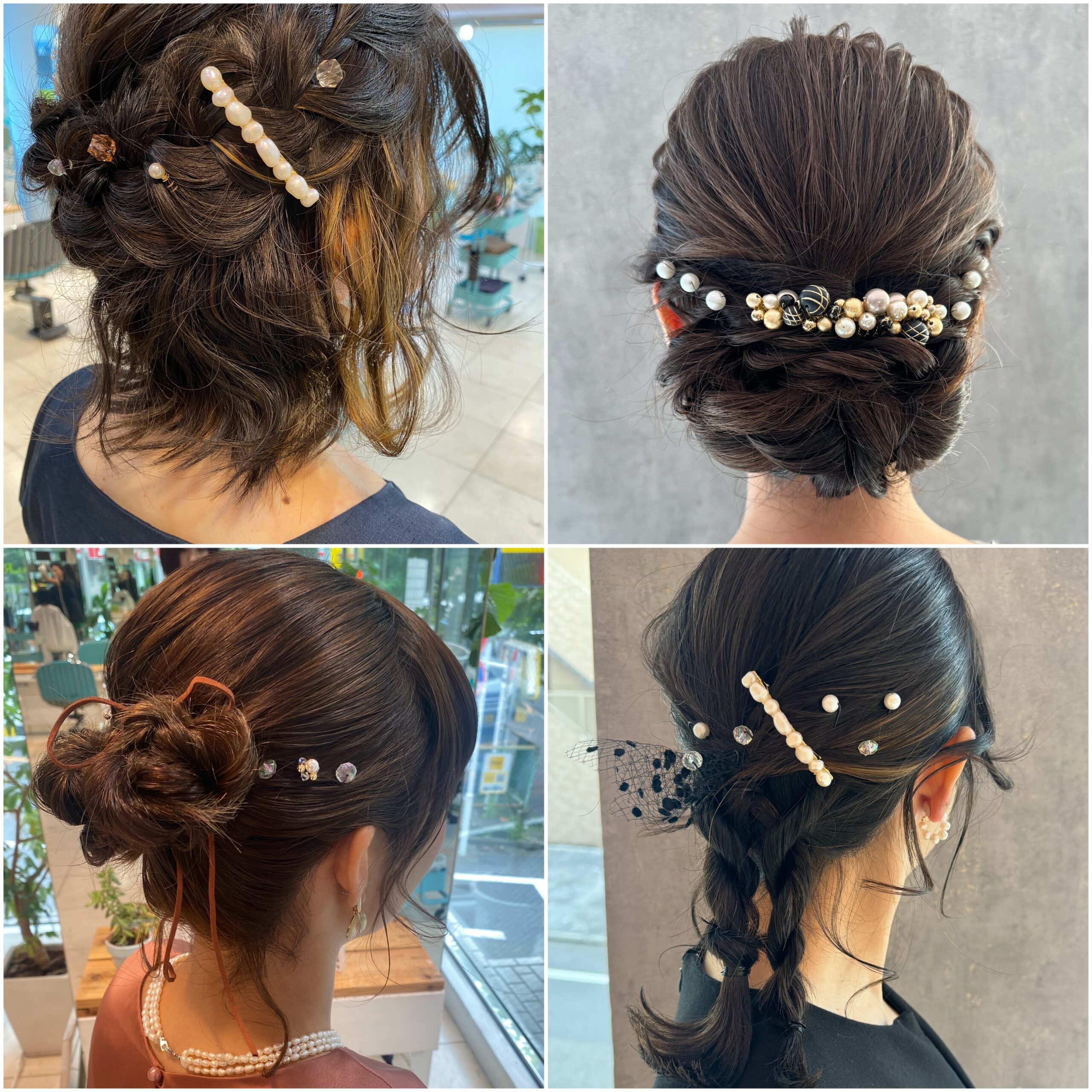 結婚式お呼ばれヘアセット◎ヘアアレンジ | 西荻窪 美容室 ロッソ